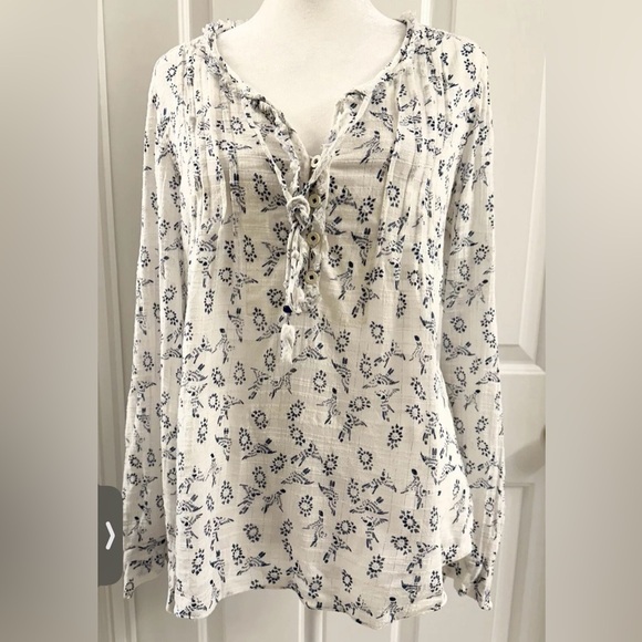 Rebecca Taylor Top Blouse‎ Floral Women’ Size 10 100% Cotton - Picture 1 of 10